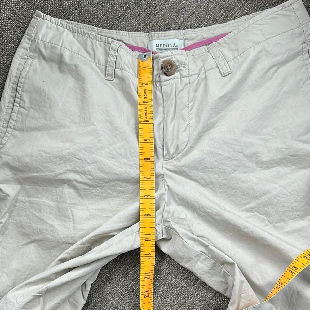 Merona Women’s Tan Flat Front Shorts for Casual Elegance Size 6